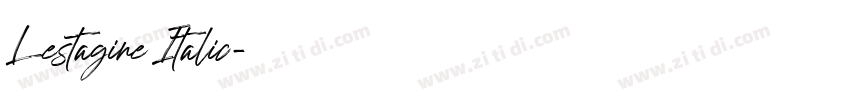 Lestagine Italic字体转换